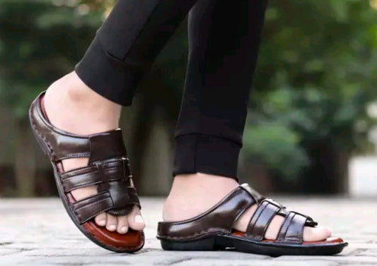 Gwal G Genuine Leather Slippers Sandals Flip-Flops